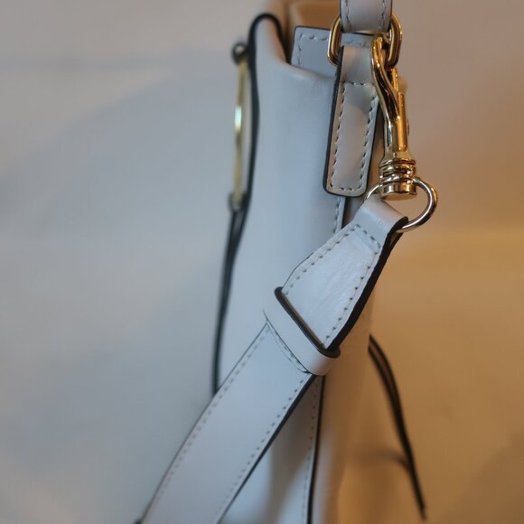 Womens Gianni Chiarini Firenze White Leather Hobo Shoulder Handbag * - Picture 5 of 16